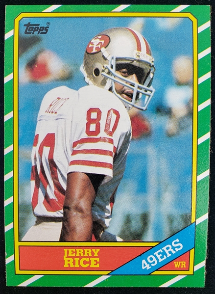 1986 Jerry Rice Topps Rookie Card #161