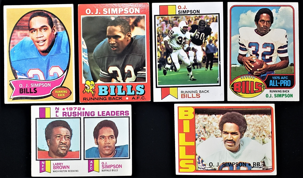 Lot Detail 197076 OJ Simpson Buffalo Bills Topps Football Trading