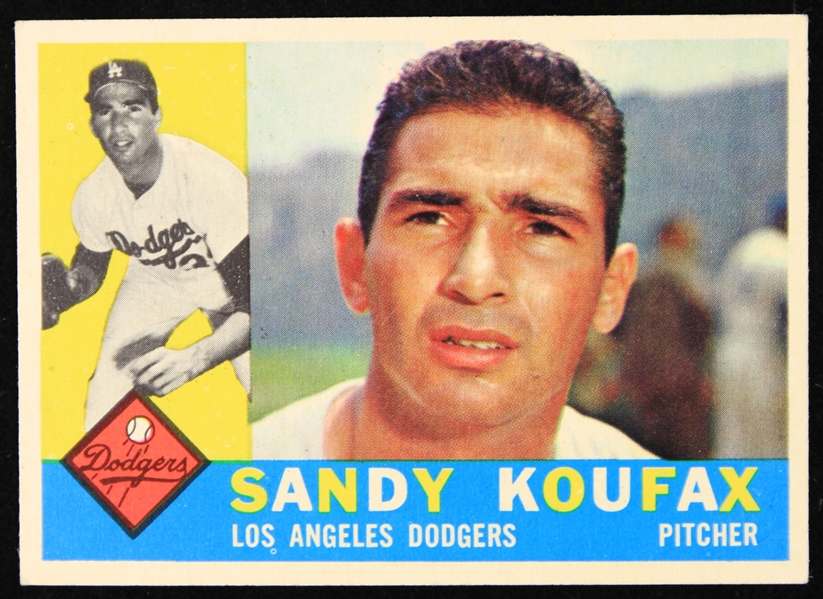 1960 Sandy Koufax Los Angeles Dodgers Topps Baseball Trading Card