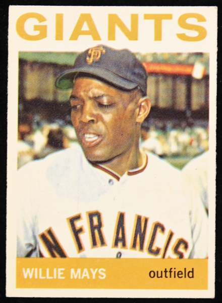 1964 Willie Mays San Francisco Giants Topps Baseball Trading Card