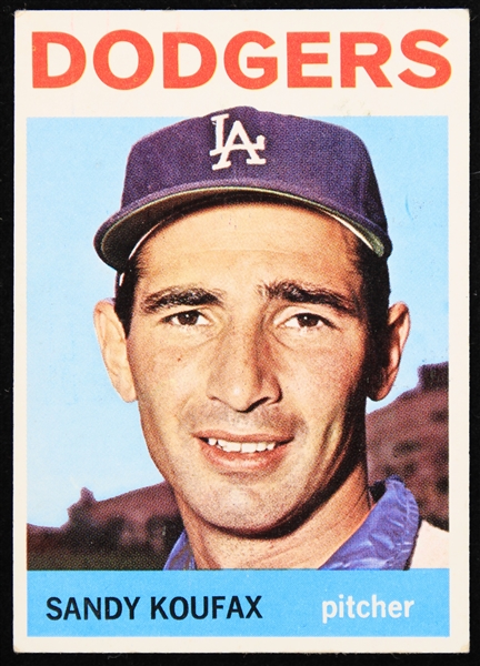 1964 Sandy Koufax Los Angeles Dodgers Topps Baseball Trading Card
