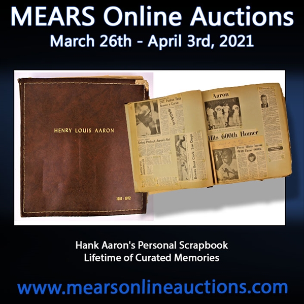1951-1972 Hank Aaron Family Scrapbook w/ "Henry Louis Aaron" Gold Embossed Cover