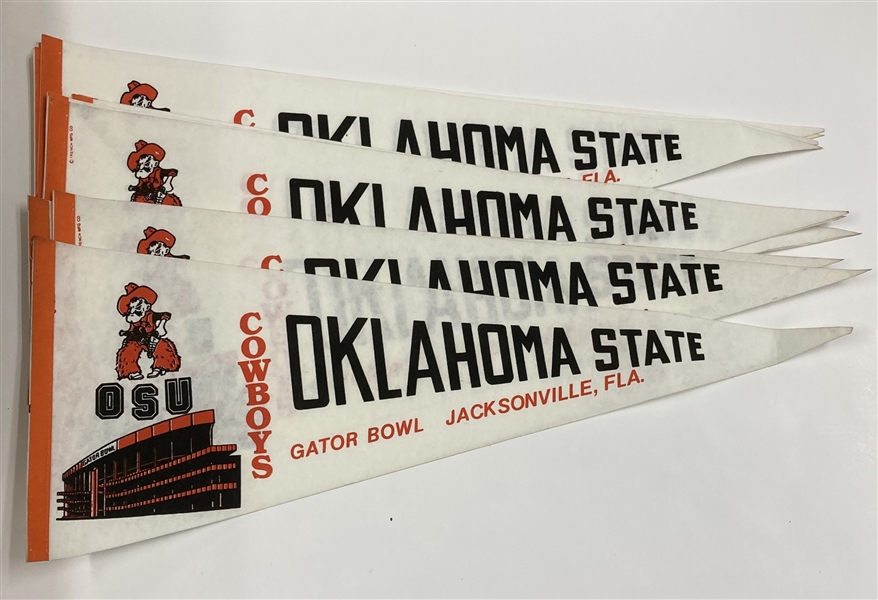 Oklahoma State Gator Bowl 29" Pennants (Lot of 11)