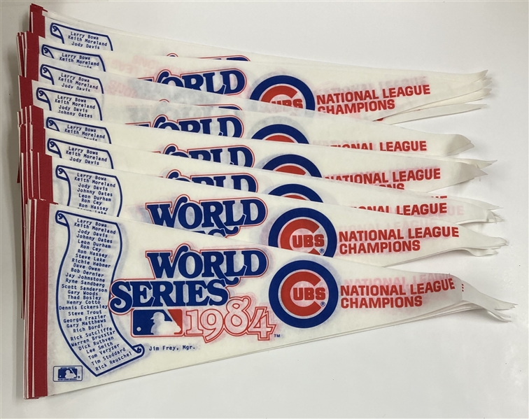 1984 Chicago Cubs World Series 29" Pennants (Lot of 48)
