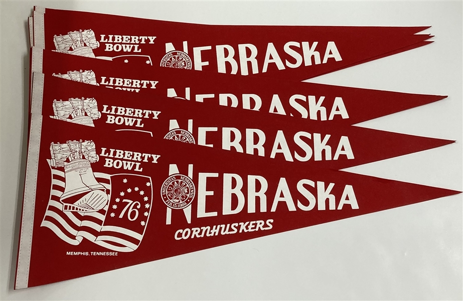 Nebraska Cornhuskers Liberty Bowl 29" Pennants (Lot of 12)