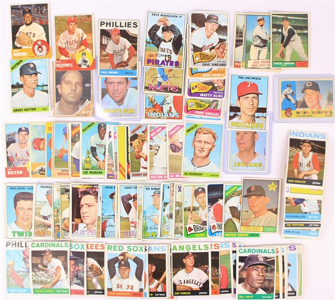 1960s Topps Baseball Trading Cards - Lot of 125+