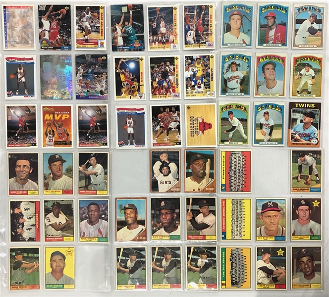 1960s-1970s-1990s Michael Jordan Baseball Cards 1984 Topps Don Mattingly RC - Great mixed lot