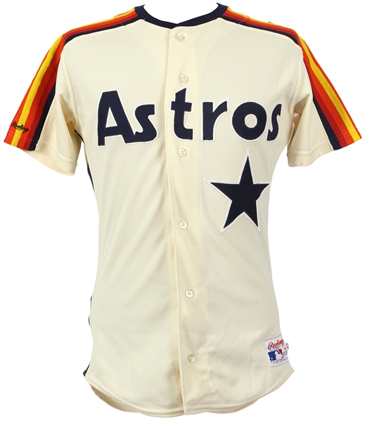 1991 Houston Astros Game Worn Cream Bat Boy Jersey (MEARS LOA)