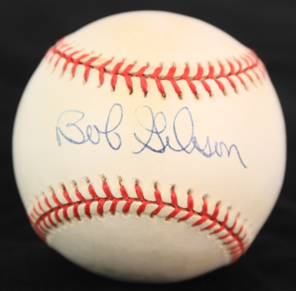 1995-99 Bob Gibson St. Louis Cardinals Signed ONL Coleman Baseball (JSA)