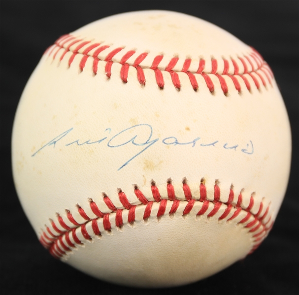 1995-99 Luis Aparicio Chicago White Sox Signed OAL Budig Baseball (JSA)