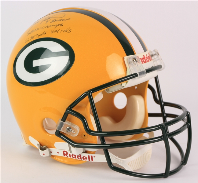 2007 Brett Favre Green Bay Packers Signed & Inscribed Full Size Helmet (Favre Hologram)