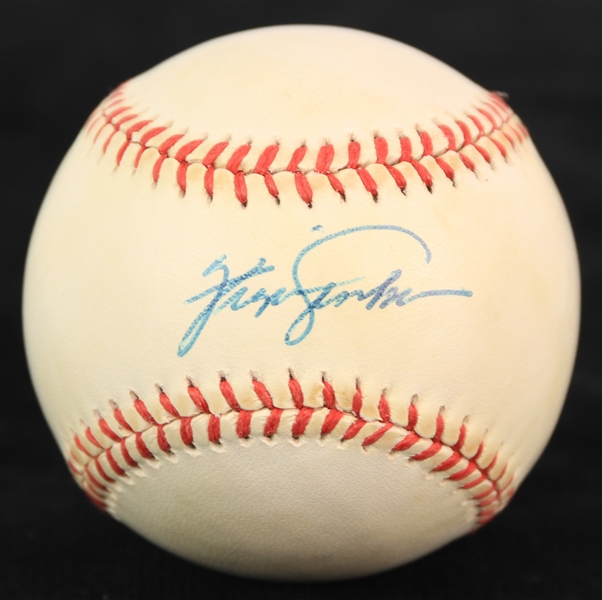 1991-92 Fergie Jenkins Chicago Cubs Signed OML White Baseball (JSA)