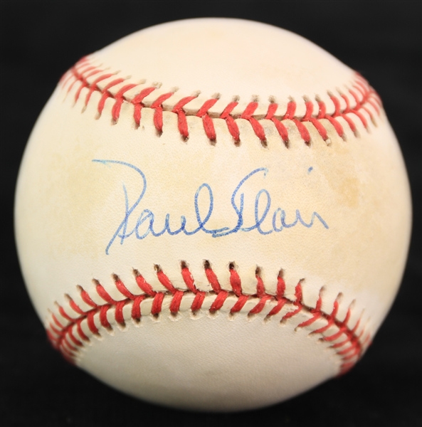 1995-99 Paul Blair Baltimore Orioles Signed OAL Budig Baseball (JSA)