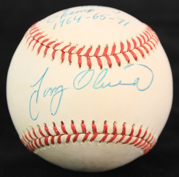 1985-89 Tony Oliva Minnesota Twins Signed OAL Brown Baseball (JSA)