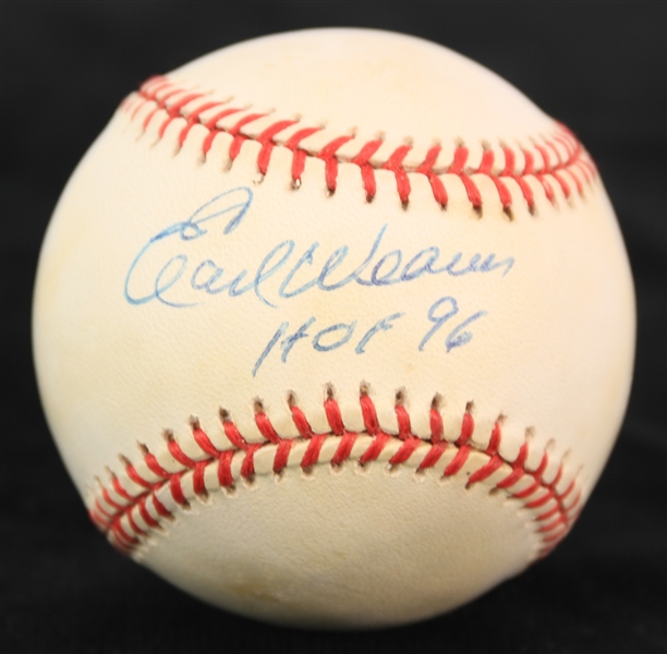 1996-99 Earl Weaver Baltimore Orioles Signed OAL Budig Baseball (JSA)