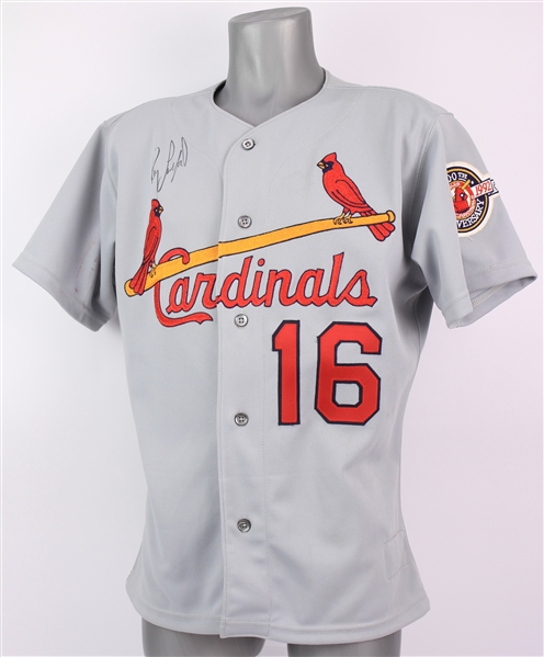 1992 Ray Lankford St. Louis Cardinals Signed Game Worn Road Jersey (MEARS A10/JSA) 