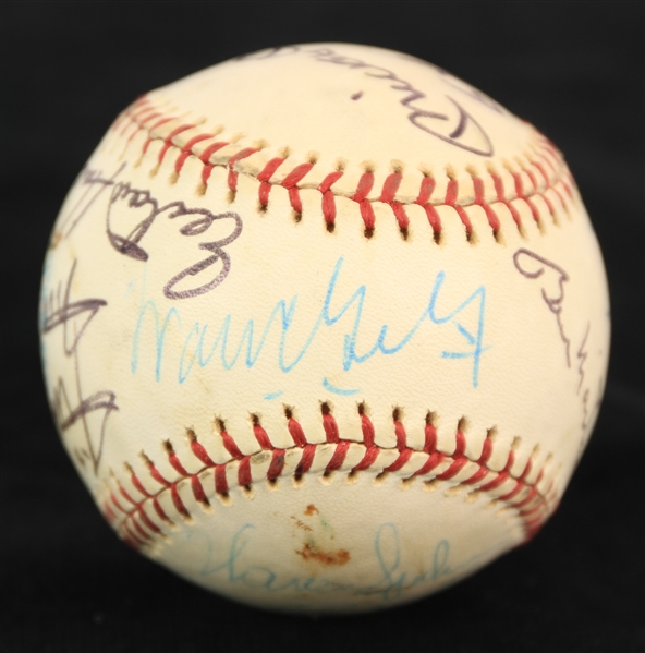 1976 Multi Signed OAL MacPhail Baseball w/ 13 Signatures Including Mickey Mantle, Willie Mays, Yogi Berra & More (JSA)