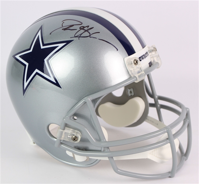 2000s Deion Sanders Dallas Cowboys Signed Full Size Display Helmet (*JSA*)