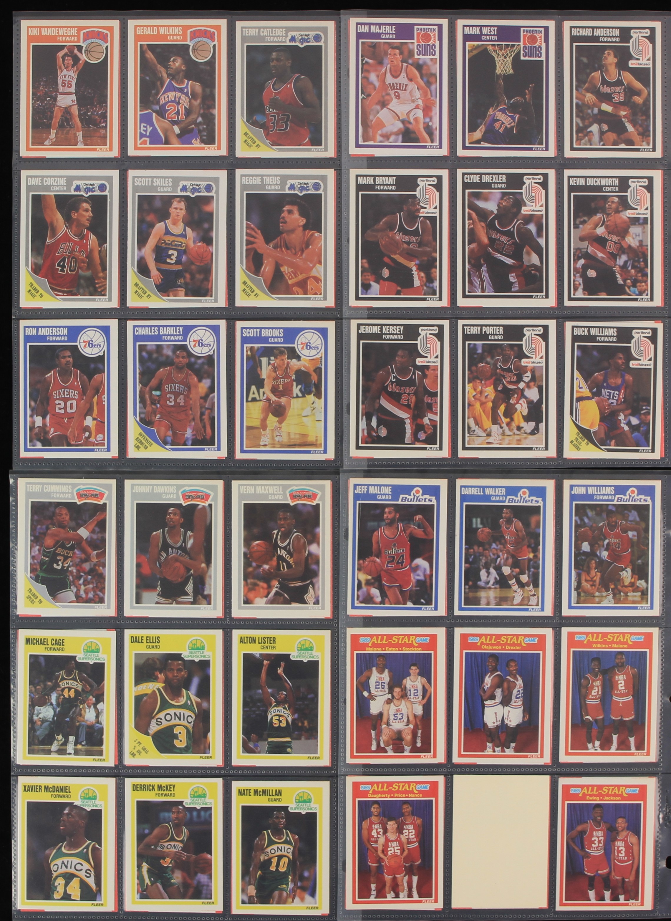 Lot Detail - 1989 Fleer Basketball Trading Cards - Complete Set of 168 ...