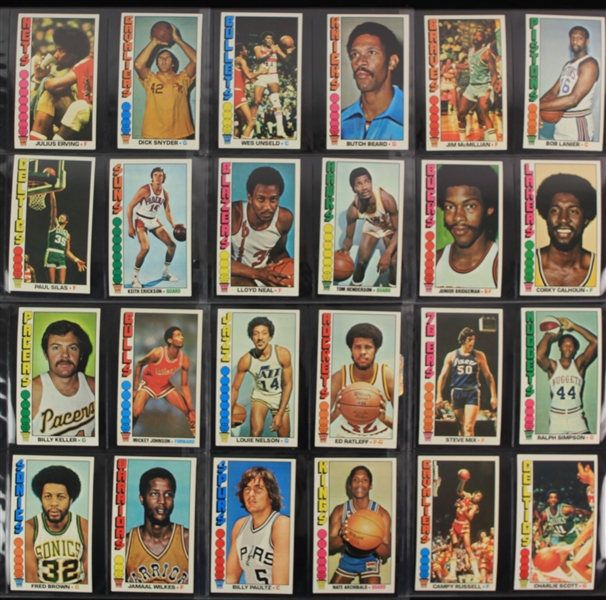 1976 Topps Basketball Trading Cards - Complete Set of 144