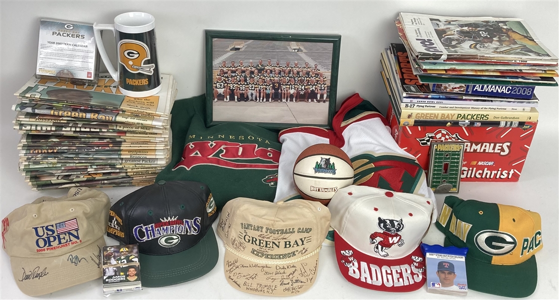 1960s-2000s Green Bay Packers Memorabilia Collection - Lot of 250+ w/ Programs, Yearbooks & More