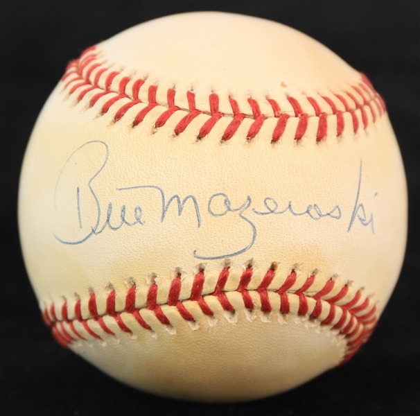 1993-94 Bill Mazersoki Pittsburgh Pirates Signed ONL White Baseball (JSA)