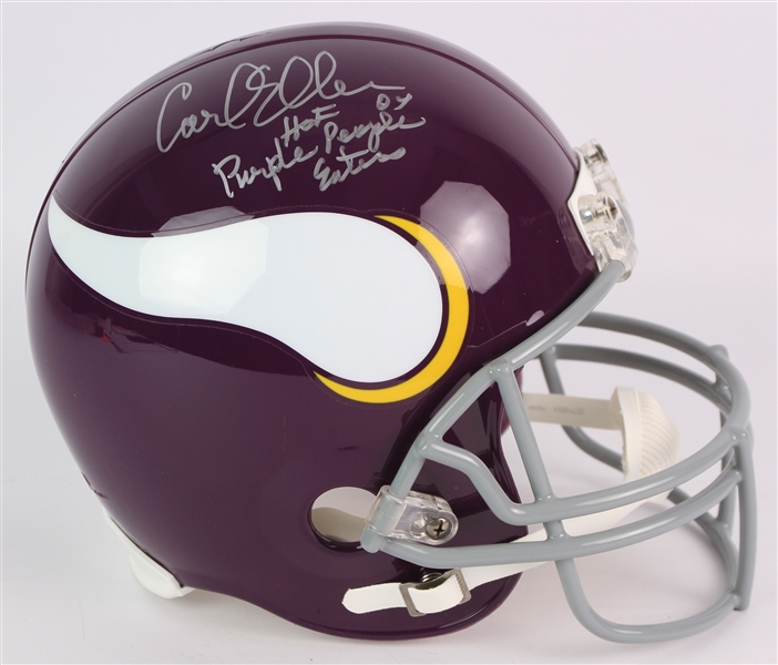 2004 Carl Eller Minnesota Vikings Signed Full Size Display Helmet (*JSA*)
