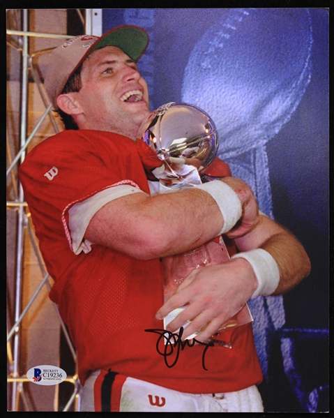 1990s Steve Young San Francisco 49ers Signed 8" x 10" Photo (Beckett)