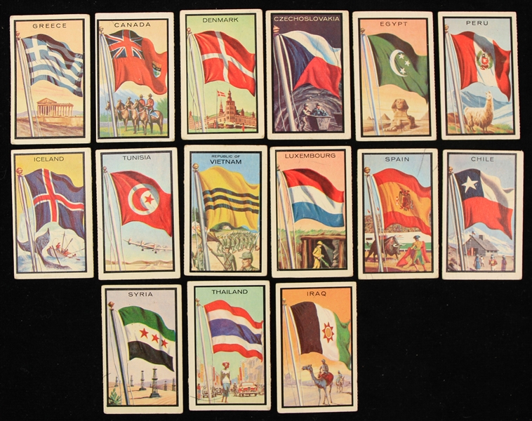1963 Topps Flag Midge Trading Cards - Lot of 15