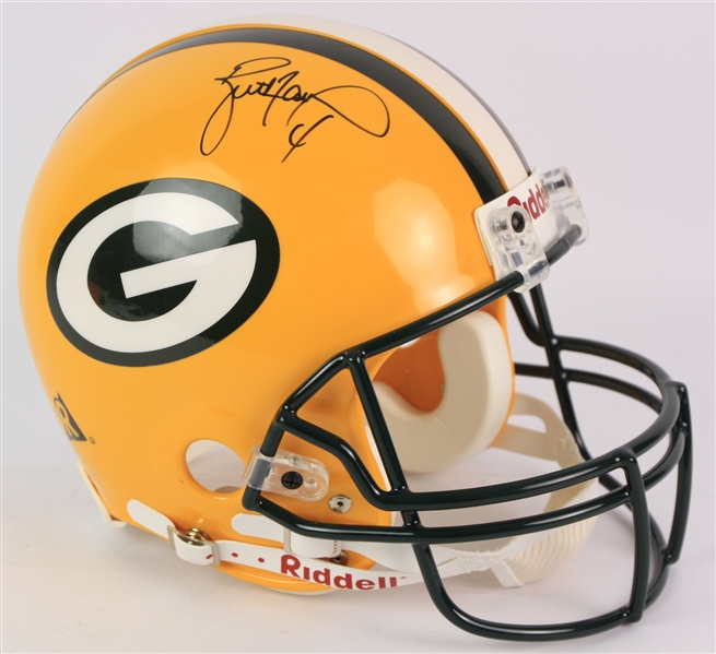 2000s Brett Favre Green Bay Packers Signed Full Size Helmet (*JSA Full Letter*)