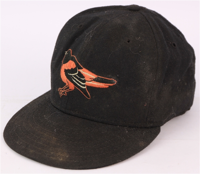 1993-96 Alan Mills Baltimore Orioles Game Worn Cap (MEARS LOA)