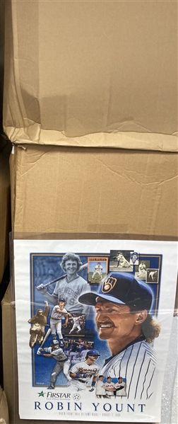 1999 Robin Yount Milwaukee Brewers County Stadium Poster Lot of 900+ (County Stadium Giveaways)
