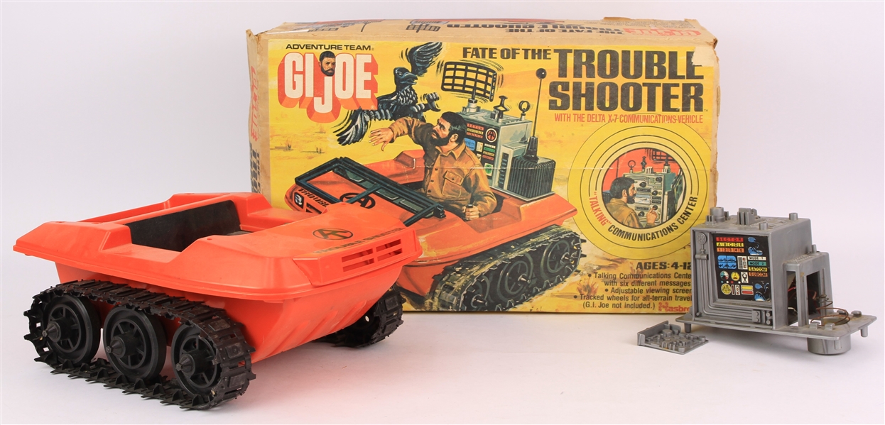 1974 Adventure Team GI Joe Fate Of The Trouble Shooter Delta X-7 Communications Vehicle w/ Original Box