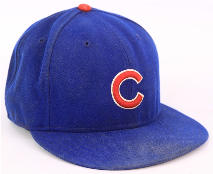 2015 Chris Coghlan Chicago Cubs Game Worn Cap (MEARS LOA/MLB Hologram)