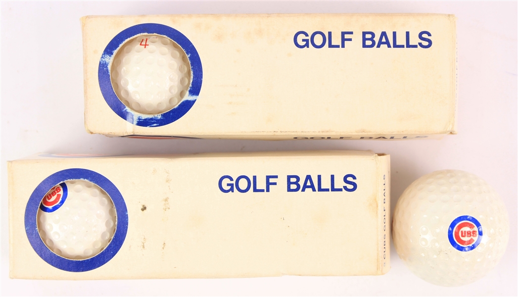1970s Chicago Cubs Golf Balls - Lot of 6 w/ Original Boxes