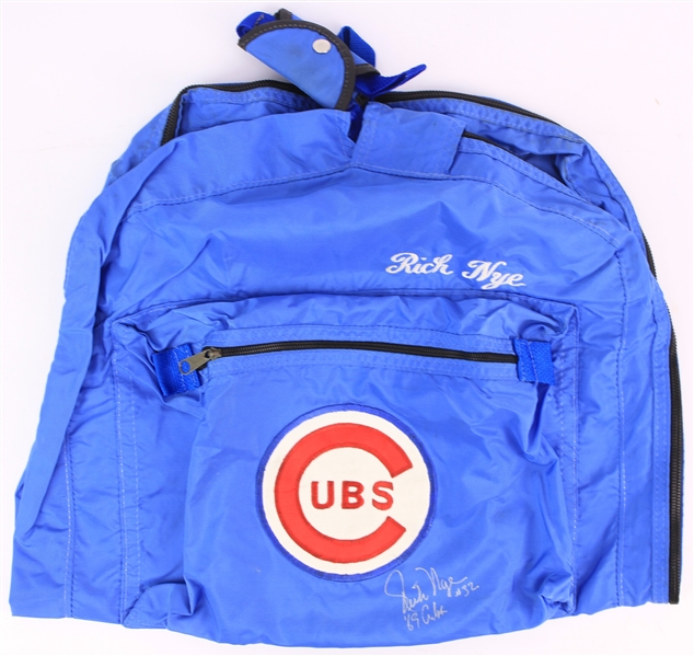 1966-69 Rich Nye Chicago Cubs Signed Hanging Garment Bag (MEARS LOA/JSA)