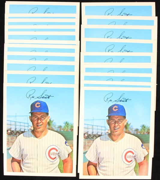 1967 Ron Santo Chicago Cubs 5.5" x 7" Dexter Press Player Cards - Lot of 24