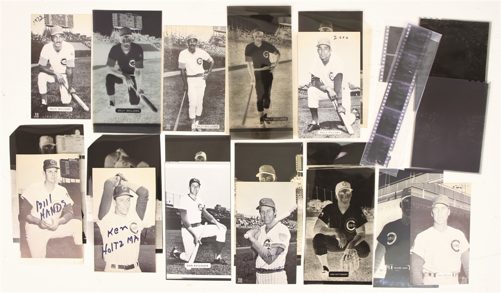 1960s-70s Chicago Cubs Original Photo Negative Collection - Lot of 25