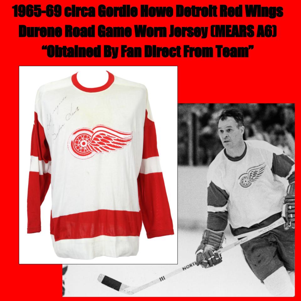 Gordie Howe Signed Detroit Red Wings Vintage Jersey