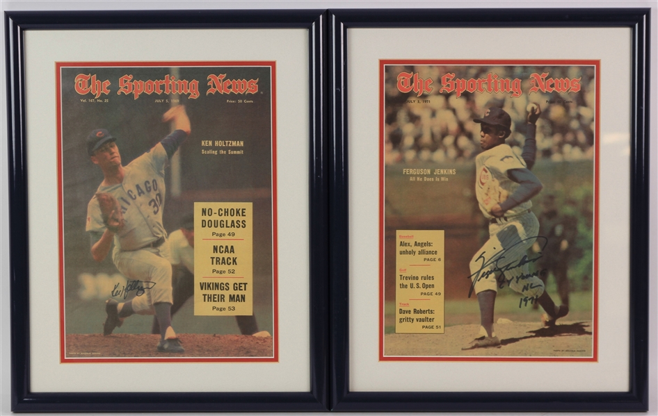 1960s-70s Chicago Cubs Sporting News Collection - Lot of 23 w/ 9 Signed Including Fergie Jenkins, Ron Santo, Billy Williams & More (JSA)