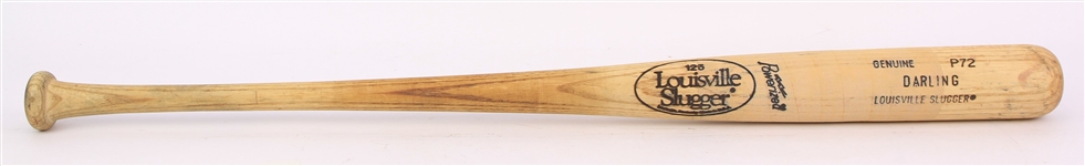 1989 Ron Darling New York Mets Louisville Slugger Professional Model Game Used Bat (MEARS LOA/METS Employee LOA)