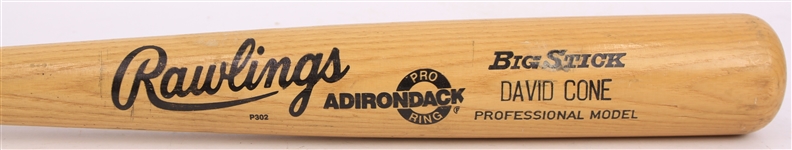 1987 David Cone New York Mets Rawlings Adirondack Professional Model Game Used Bat (MEARS LOA/METS Employee LOA)