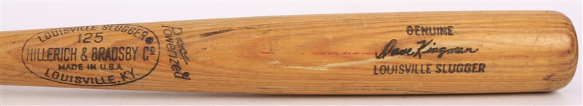 1975 Dave Kingman New York Mets H&B Louisville Slugger Professional Model G0ame Used Bat (MEARS A8/METS Employee LOA)