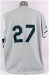 1996 Kevin Brown Florida Marlins Game Worn Road Jersey (MEARS LOA/METS Employee LOA) Ripped Off After Bad Outing
