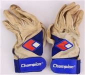 1994 Ryne Sandberg Chicago Cubs Game Worn Champion Batting Gloves (MEARS LOA/METS Employee LOA)