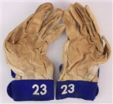 1994 Ryne Sandberg Chicago Cubs Game Worn Champion Batting Gloves (MEARS LOA/METS Employee LOA)