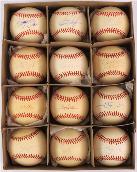 1990s-2000s Signed Baseball Collection - Lot of 12 w/ Andre Dawson, Scott Rolen, Tony Perez, Jim Edmonds & More (JSA/METS Employee LOA)
