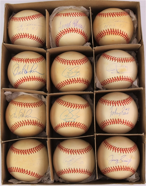 1990s Signed Baseball Collection - Lot of 12 w/ Frank Robinson, Rod Carew, Billy Williams, Orel Hershiser & More (JSA/METS Employee LOA)