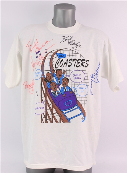 1995 The Coasters Group Signed T-Shirt (JSA)
