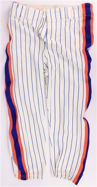 1986 Bill Robinson New York Mets Game Worn Home Uniform Pants (MEARS LOA/METS Employee LOA)